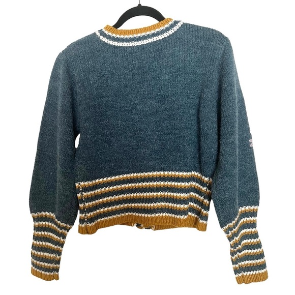 Raga Blue Multicolor Floral Embroidered Cardigan NWT Small - Picture 2 of 12